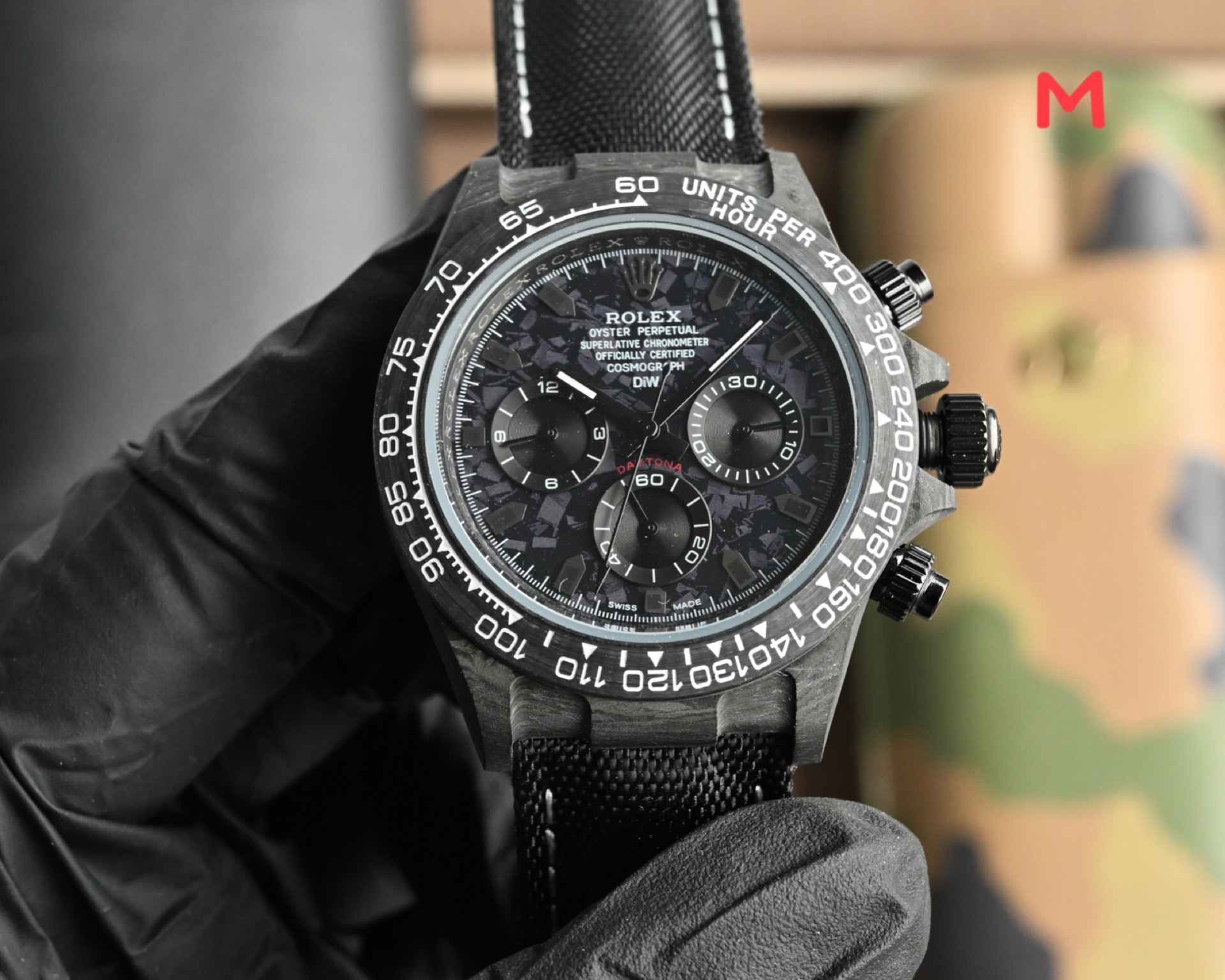 ROLEX コピー デイトナ 超人気 カーボンファイバー カスタムエディション18923020[1]