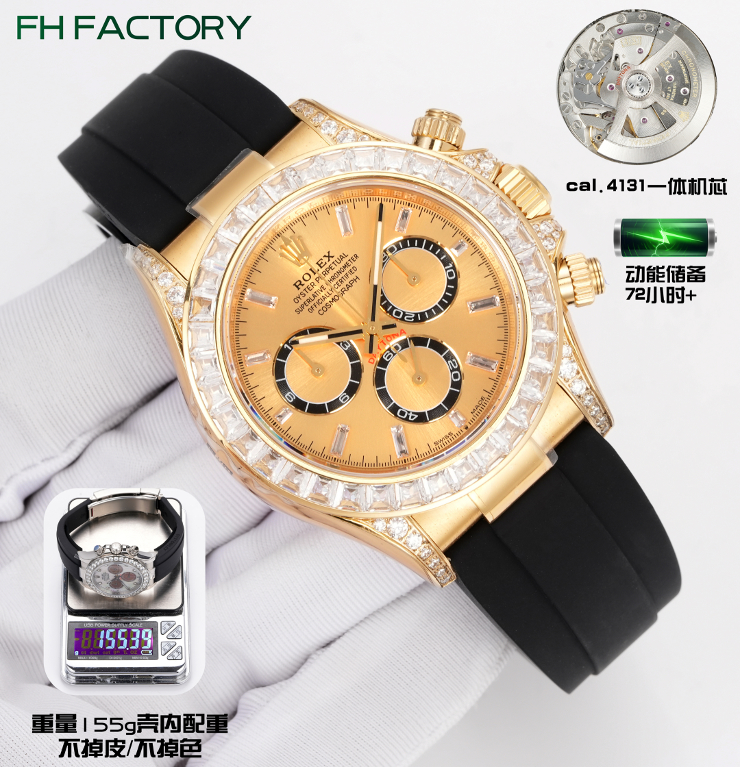 ロレックス（ROLEX）コピー 4131 多機能機械式時計 ダイヤモンド 12282LM