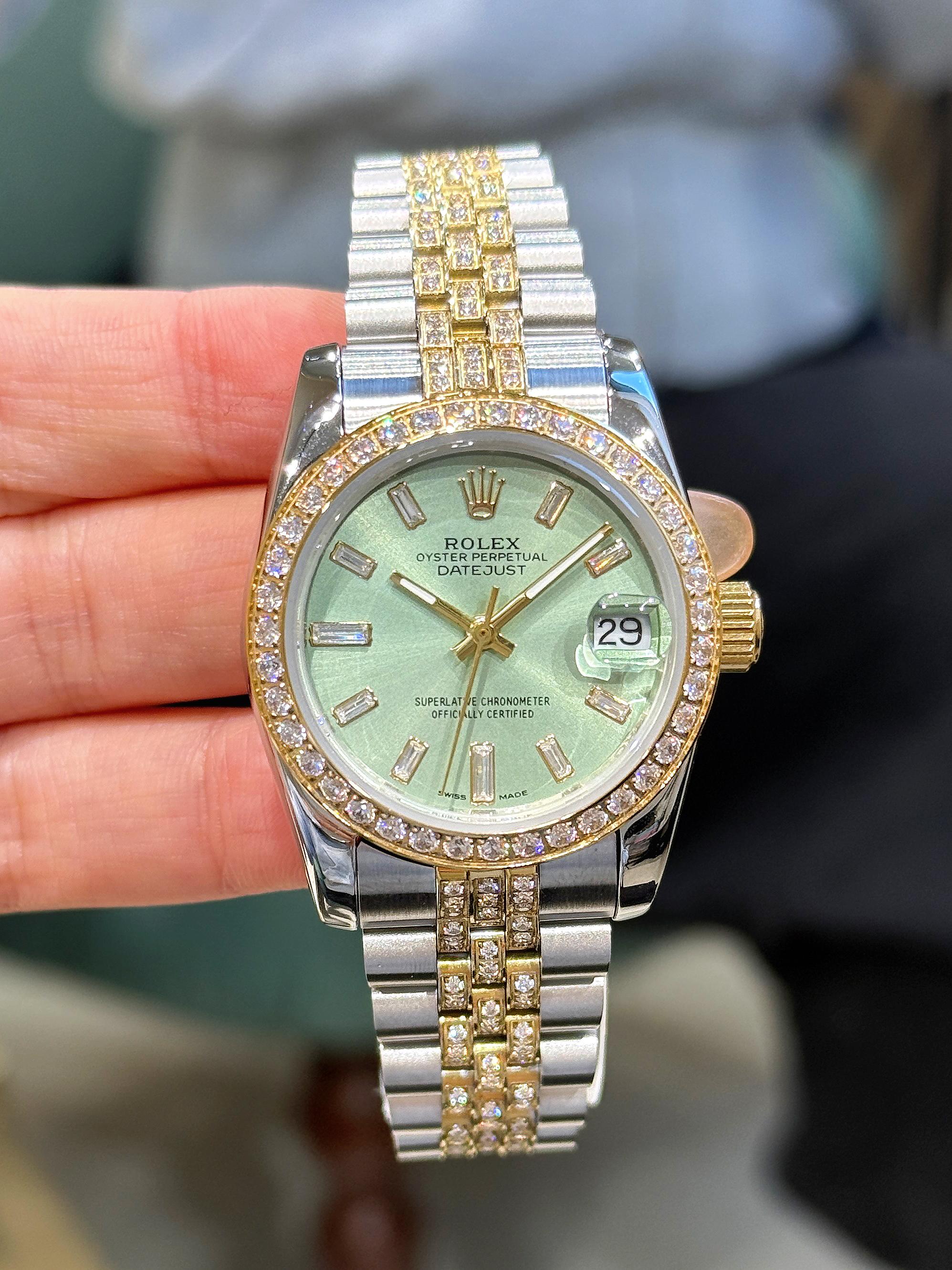 ロレックス レディ デイトジャスト 31mm ダイヤモンド 179212