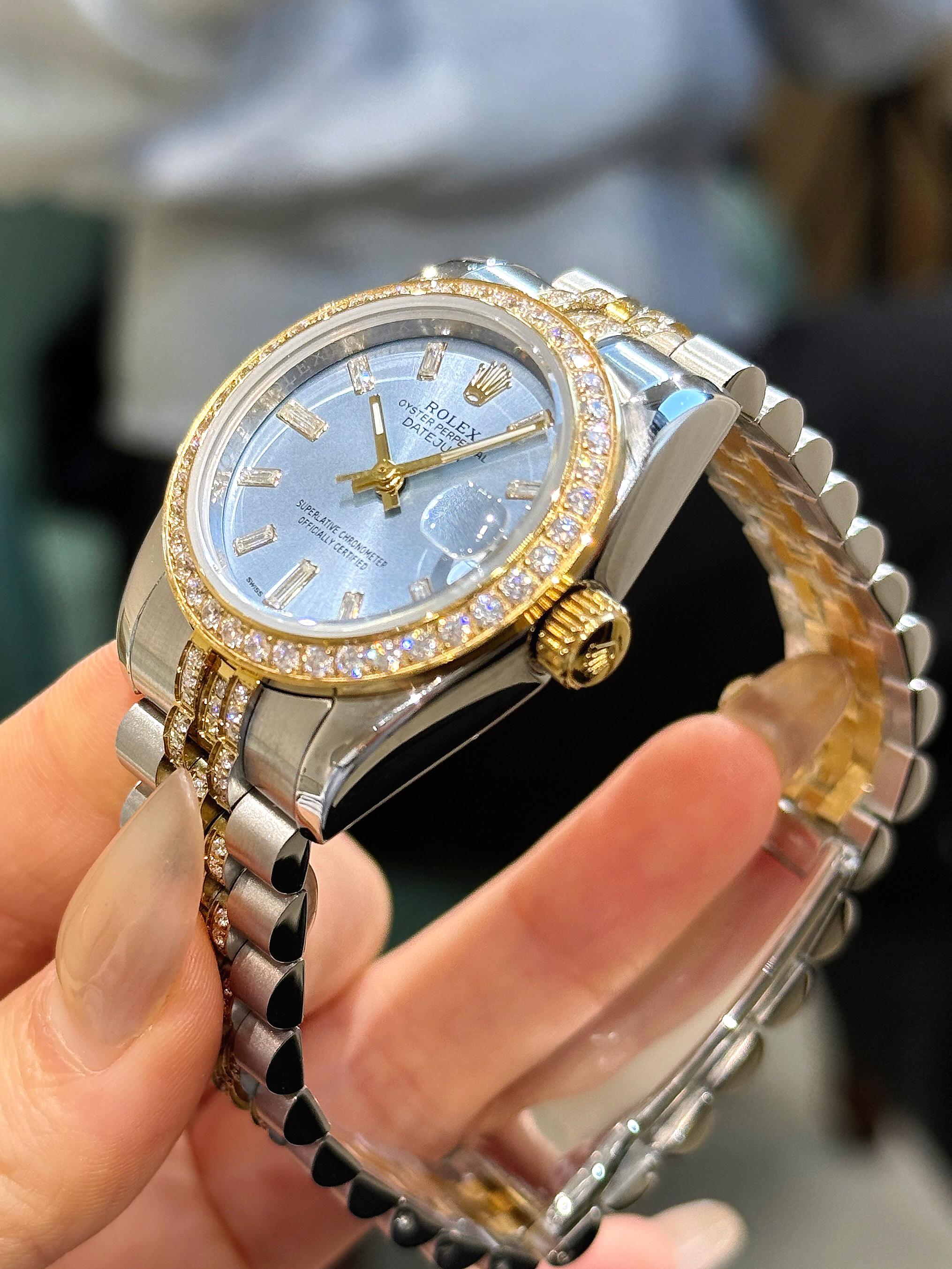 ロレックス レディ デイトジャスト 31mm ダイヤモンド 179212[9]