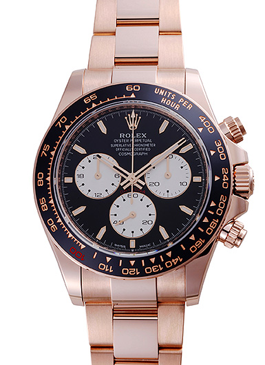 人気ロレックスコピー腕時計 126525LN デイトナ ル・マン ブラック/ホワイト