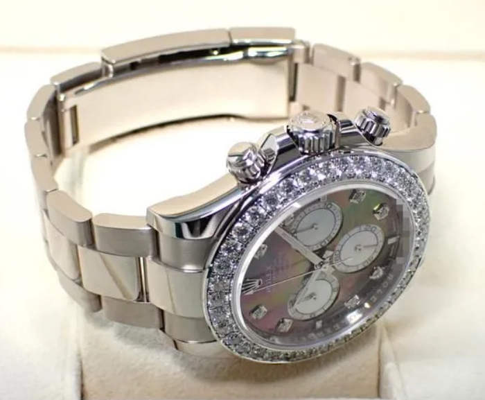 40MM ロレックス デイトナコピー ブラックシェル 8Pダイヤ ベゼルダイヤ126579RBR[4]