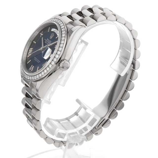 卓越性ロレックス128349RBRコピー デイデイト36 ベゼルダイヤ ブルー オンブレ[1]