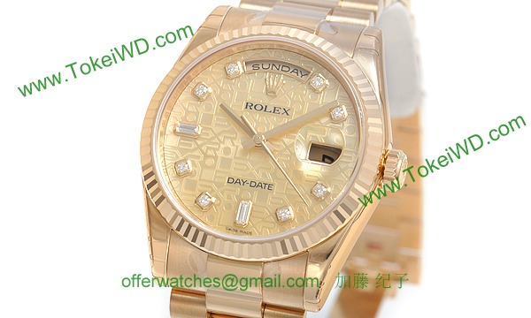 ロレックス(ROLEX) 時計 デイデイト 118238NCA