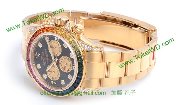 ROLEX ロレックス スーパーコピー 時計 デイトナ レインボー 116598RBOW