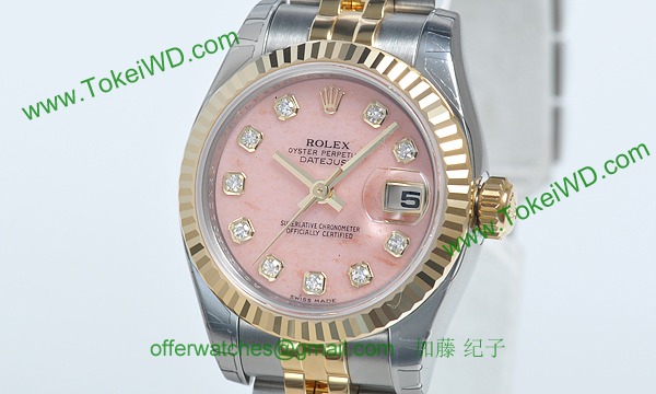 ロレックス(ROLEX) 時計 デイトジャスト 179173OPG