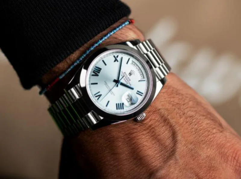デイデイトの色調を読む：36mmから41mm、プラチナとゴールドの見え方