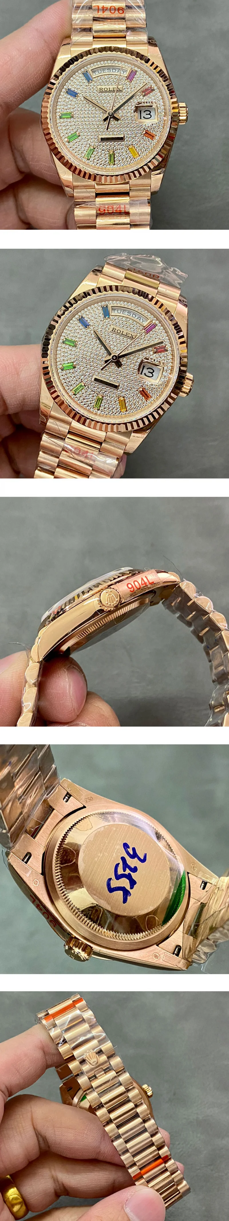 M128235-0039ロレックスコピー人気 デイデイト 36mm [満天の星] 3255搭載 904L
