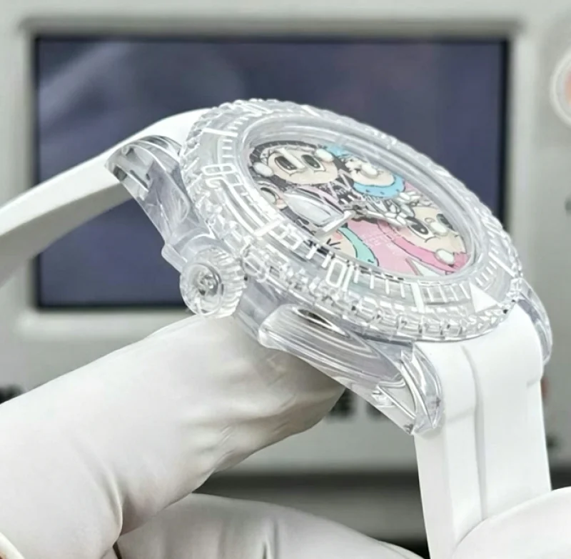 高透明度ROLEX サブマリーナ クリスタルケース × ラブラブ（Labubu）カスタム限定モデル[2]