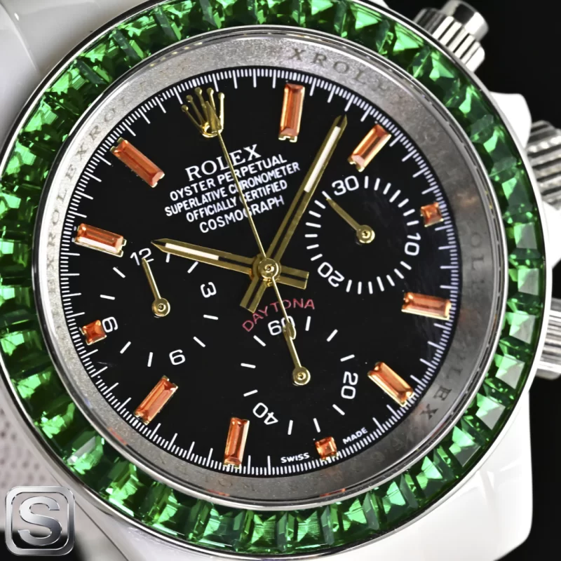 新作 ロレックス デイトナ 43mm ホワイトセラミック一体型 クロノクォーツ腕時計116500LNZ