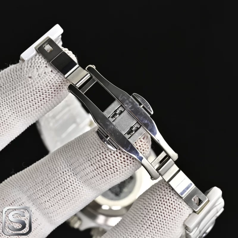 新作 ロレックス デイトナ 43mm ホワイトセラミック一体型 クロノクォーツ腕時計116500LNZ