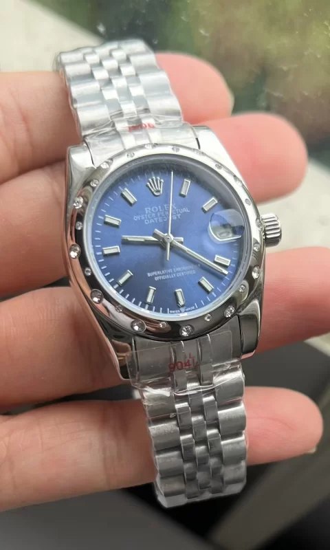 ロレックス レディースデイトジャストコピー 31mm ピンクマザーオブパール ダイヤベゼル279160