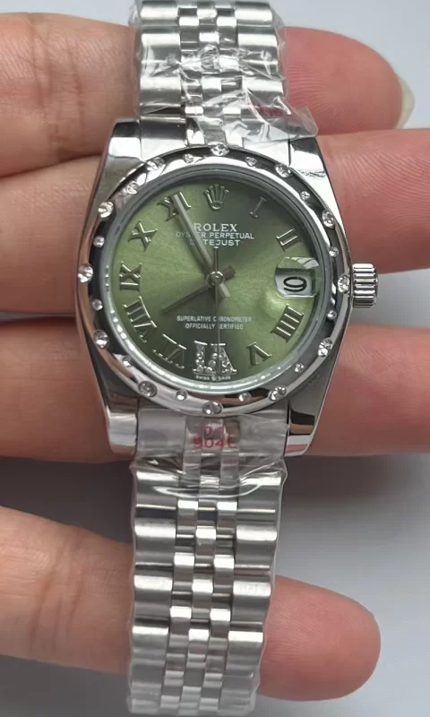 ロレックス レディースデイトジャストコピー 31mm ピンクマザーオブパール ダイヤベゼル279160