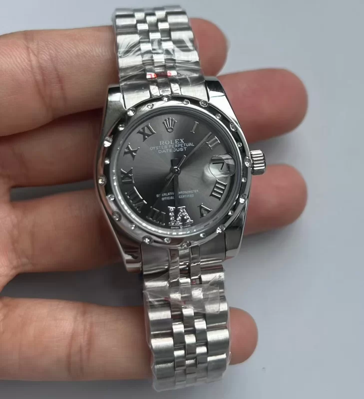 ロレックス レディースデイトジャストコピー 31mm ピンクマザーオブパール ダイヤベゼル279160