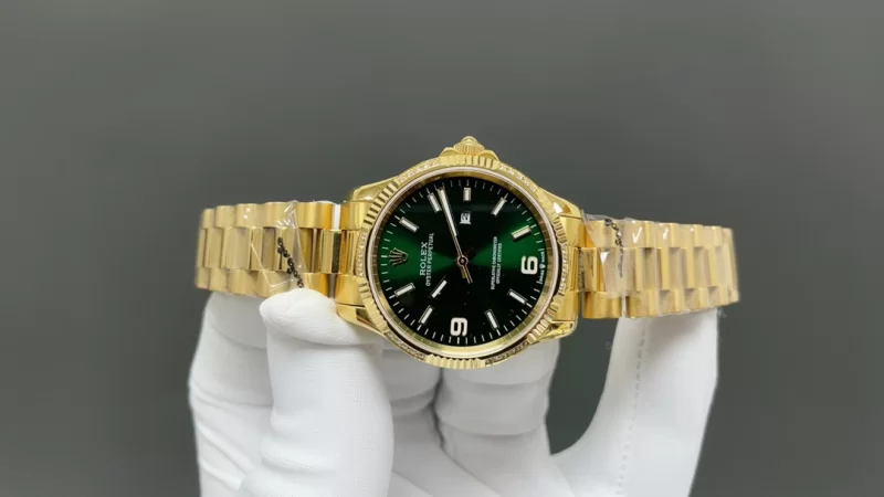 ロレックス レディースデイトジャスト 34mm シャンパン文字盤 ダイヤベゼル ラグジュアリー