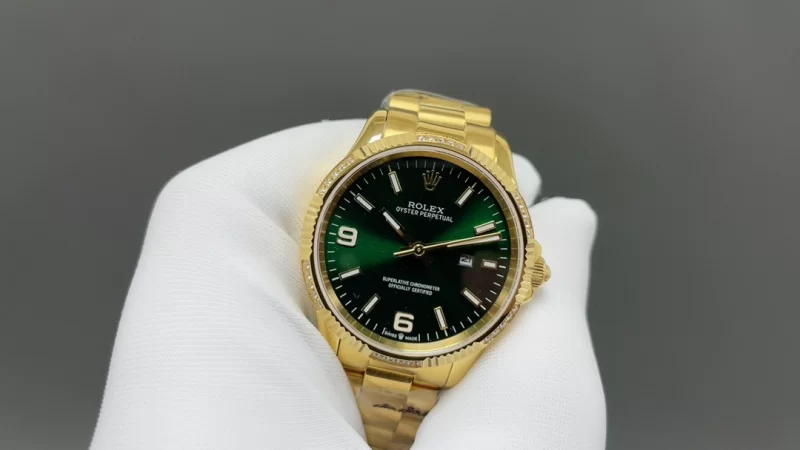 ロレックス レディースデイトジャスト 34mm シャンパン文字盤 ダイヤベゼル ラグジュアリー