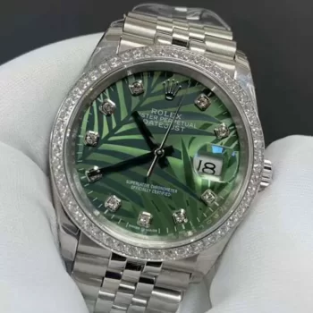 人気ブランド ロレックスコピーM126284RBR デイトジャストオリーブグリーン パーム 36mm